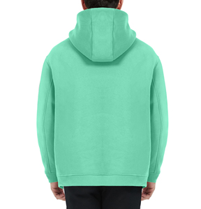 Sweat-shirts à capuche pour hommes, coupe classique, 100% coton, logo brodé, motif uni, tricotés, pour l'automne, Qianlong 200g - Product Image 3