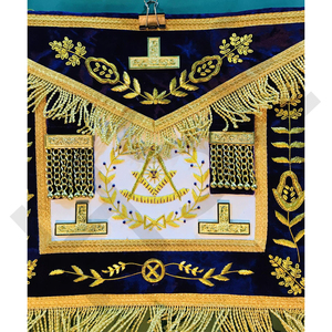 High Quality Purple Freemason Masonic <b>Apron</b> - Product Image 2