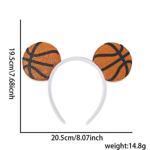 Set de Diademas Deportivas Retro Brillantes de Plástico - Diademas Portátiles con Temática Deportiva para Días de Partido, Impresión Tipográfica para Regalos de Bienvenida - Product Image 5