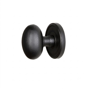 Wholesale Cast Iron Cabinet Knobs Fluted Pumpkin Drawer Pulls Vintage <b>Wardrobe</b> Hardware <b>Rustic</b> Furniture Knobs With Backplate - Product Image 3