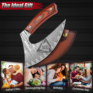 Handmade Wood <b>Handle</b> Pizza Cutting <b>Axe</b> with Stainless Steel Blade Custom Logo Customizable Color & Size 3-Year Warranty-Hot Sale - Product Image 4
