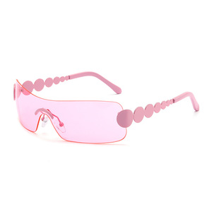 Lmamba 8127 Fashion Y2k <b>Sunglasses</b> Women Oversized Rimless <b>Sunglasses</b> Wrap Around Designer Sports <b>Sunglasses</b> 2024 - Product Image 6