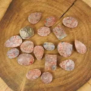 Lote al por mayor de gemas cabujón de hueso de dinosaurio natural rojo de calidad AA con formas mixtas, directamente de fábrica de AU - Product Image 4