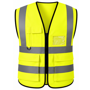 Gilet de sécurité haute visibilité réfléchissant pour hommes – Vêtements de travail – Vente en gros – Fabricant et fournisseur sur mesure – Uniforme de chantier et de circulation routière - Product Image 1
