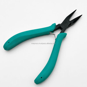 Pro Black 5 inch Micro Chain Nose Pliers Stainless Steel <b>Smooth</b> Jaw High-Quality Jewelry Making bending <b>Tool</b> - Product Image 1