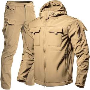 Conjunto de Chaqueta y Pantalones Tácticos para Hombre |   Ropa de Trabajo Impermeable y Resistente al Viento para Exteriores |   Traje Táctico Softshell de Invierno - Product Image 3