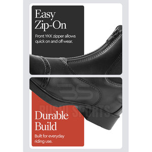 Nouvelles bottes de paddock classiques, texture lisse, semelle flexible et confort durable - Product Image 6