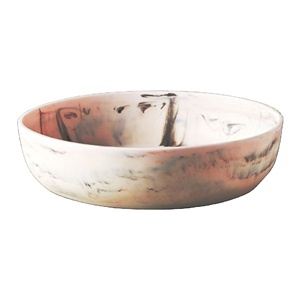Bol de service en résine Taffy fait à la main, poli, vaisselle décorative, design européen, passe au lave-vaisselle, écologique, fête, mariage, maison - Product Image 1