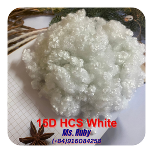 Recycled 15D HCS Virgin White RPET Siliconized Hollow Conjugated Quilt <b>Sofa</b> Furniture Spinning Filling <b>Material</b> 100% Polyester - Product Image 6