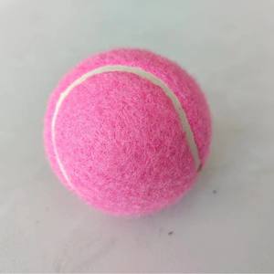 Pelota de Tenis Rosa de Alta Elasticidad con Logotipo Personalizado, para Entrenamiento en Playa, Lanzamiento, Práctica, de Goma, para Perros - Product Image 6