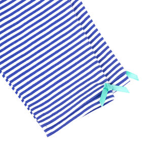 ชุดเสื้อผ้าลายทางผ้าฝ้ายถักสำหรับเด็กผู้หญิงตัวเล็ก2ชิ้น - Product Image 5