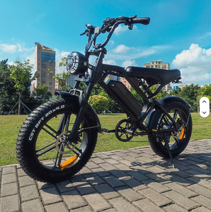 Bicicleta Eléctrica Retro V20 de 20 Pulgadas con Llantas Gruesas, Estilo Vintage, 1000w, Precio al por Mayor, Stock en la UE, 2 Años de Garantía - Product Image 2