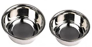 Bol pour chien en acier inoxydable pour nourriture et eau, durable, antirouille, bol d'alimentation pour chiens et chats - Product Image 4