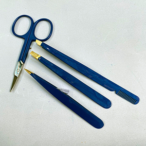 ASAO - Juego de Pinzas de Acero Inoxidable Ecológicas con Punta Inclinada para Pestañas, Accesorios para Extensiones de Pestañas y Cejas - Product Image 2