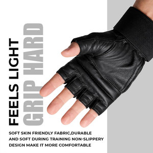 Non <b>Slip</b> Palm Design Gym Gloves for Weight Training Bodybuilding and Fitness Lightweight Enhanced Grip Support Workout Gloves - Product Image 5