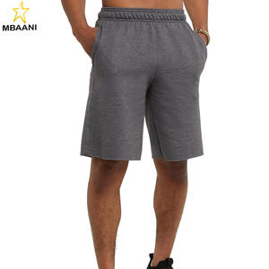 Shorts pour hommes, en polaire, poids moyen, shorts de sport avec poches - Product Image 1