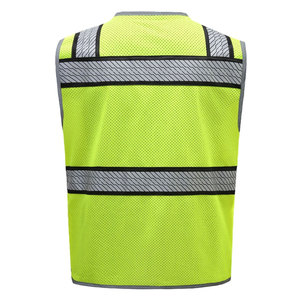 Construction Work Wear Reflective High Visibility Waterproof Safety Multi Pocket <b>Worker</b> Vest <b>Jackets</b> For Workwear - Product Image 6