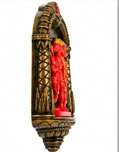 Handmade <b>Resin</b> Religious Wall Sculpture Framed Traditional Design Red <b>Figure</b> Decor Living Room Art Diwali - Product Image 5