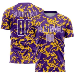 เสื้อฟุตบอลทีมขายส่งสุดฮิตสำหรับสโมสร ผ้าโพลีเอสเตอร์แห้งเร็ว พร้อมพิมพ์ชื่อ เบอร์ และโลโก้ บริการ OEM - Product Image 1