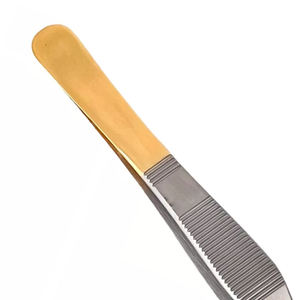 Pinzas de Disección Adson Marrones de 12 cm, Manuales, de Acero Inoxidable de Alta Calidad, Certificadas por la CE, Instrumentos Quirúrgicos Hemostáticos para Hospital - Product Image 1