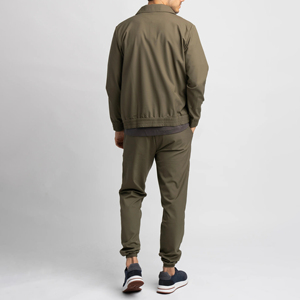 ชุดวอร์มผ้าฟลีซคุณภาพพรีเมียมแบบสั่งทำพิเศษ ปี 2026 สำหรับผู้ชาย ชุดเสื้อฮู้ดถักทอระบายอากาศได้ดีและกางเกงขายาวมีซิป ผลิตโดยผู้ผลิต - Product Image 4