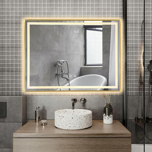Miroir de salle de bain décoratif rectangulaire moderne à LED avec interrupteur tactile et rétroéclairage Daystar Trade - Product Image 3