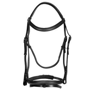 Bridon d'équitation anglais de qualité supérieure, anatomique, rembourré en cuir souple, confortable, pour l'équitation. - Product Image 1