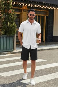 Pantalones Cortos Bermuda Urbanos para Hombre, Cintura Media, Tela de Algodón, Transpirables, Resistentes al Viento, de Secado Rápido, Casuales, para Playa, Deportes, Uso Diario - Product Image 3