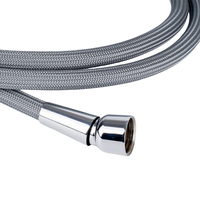 Tuyau d'Évier Extensible Super Flexible en Nylon Tressé Moderne F1/2 à Connexion Rapide 1.5MPa 120-200cm pour Cuisine, Salle de Bain et Usage Industriel