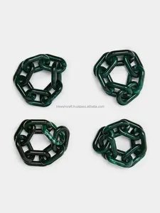 Anillo para Servilletas de Resina de la Mejor Calidad con Diseño Único Quemado, Personalizable para Fiestas, Fabricado en India - Product Image 4