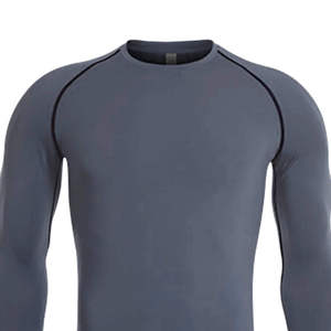 Chemises de compression à bas prix pour hommes, manches longues, vêtements de sport, entraînement, gym, fitness, t-shirt - Product Image 2