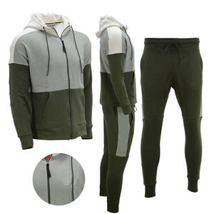 Conjunto Deportivo de Diseño Superior con Chaqueta y Pantalones con Cierre Completo, Sudadera y Pantalones Deportivos para Hombre, Conjunto de Chándal 100% Algodón de Pakistán - Product Image 3