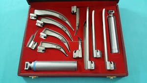 Set de Laringoscopio Eléctrico LED Macintosh Miller con Certificación CE ISO, 4 Hojas Curvas y 6 Rectas de Acero Inoxidable, Duradero, para Otorrinolaringología - Product Image 5