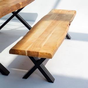 Banco de Diseño Industrial de Madera de Acacia Vandana Falcon Zenova para Hogares Modernos y Espacios Exteriores - Product Image 4