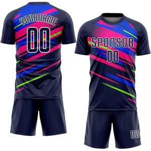 ชุดยูนิฟอร์มฟุตบอลทีมโรงเรียน เสื้อและกางเกงขาสั้นแบบสั่งทำพิเศษ ระบายเหงื่อได้ดี ชุดฝึกซ้อม สหรัฐอเมริกา ยุโรป ขายส่ง คุณภาพสูง - Product Image 1