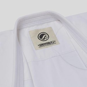 White Shoyoroll Jiu Jitsu Gi OEM Brazilian Bjj Gi Custom Jiu Jitsu Uniform Made With 100% Cotton Pearl Weave Jiu Jitsu Suits - Product Image 3