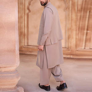 Vêtements islamiques pour hommes, shalwar kameez brodé pour hommes, shalwar kameez pakistanais fabriqué en 2026, vente en gros de bandhgala - Product Image 2