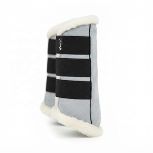 <b>Quilted</b> Cotton & Polyester Filled Horse Saddle Pad Set for Dressage Riding with Bib and Girth <b>Protectors</b> - Product Image 4
