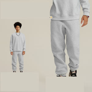 Chándal de invierno transpirable de alta calidad para hombre, talla grande, 100% algodón polar, con capucha y cordón, color liso, el más vendido de 2026 - Product Image 1