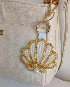 Premium Handmade Eco-Friendly Embroidered Beaded <b>Keychain</b> Featuring Colorful Floral Artwork for Back to School and Girls/Women - Product Image 6