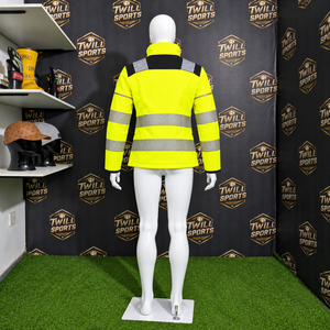 Chaqueta de Trabajo y Abrigo de Construcción para Mujer, Personalizada, Reflectante, Transpirable, de Secado Rápido, Alta Visibilidad, Impermeable y Resistente al Viento - Product Image 5
