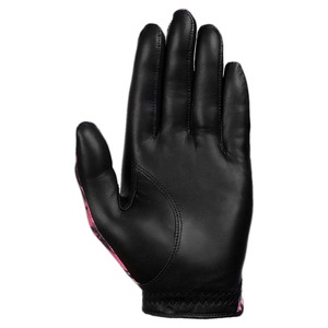 Guante de golf con estampado tropical para mujer, diseño de palmera rosa y flamenco, agarre de cuero antideslizante, guante de golf ligero y transpirable - Product Image 3