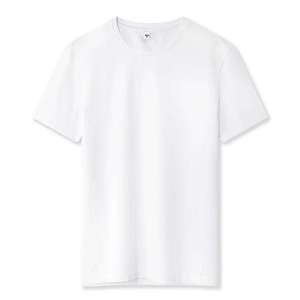 T-shirt homme 100% coton, tissu léger, couleur unie, coupe classique, pour l'été, prix de gros - Product Image 2