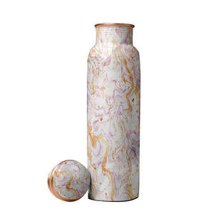 Botella de Agua Elegante de Cobre de Alta Calidad, Acabado Pulido, con Logotipo Impreso Personalizable, en Oferta - Product Image 6