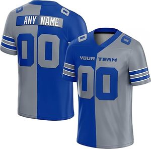 Camiseta de Fútbol Americano Bordada para Hombre al por Mayor, Camisetas de Rugby de Todos los Equipos, Logotipo Personalizado, 100% Poliéster, Malla Transpirable - Product Image 1