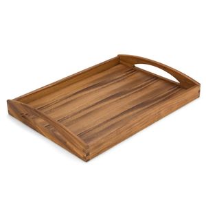 Bandeja de Servir de Madera Natural Ecológica Hecha a Mano, Diseño Moderno y Lujoso para Cocina, Mesa de Comedor, Desayuno, Decoración del Hogar - Product Image 1