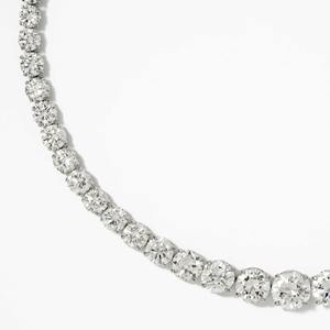 Elegante Collar de Diamantes de Oro Blanco de 14K, 60.21ct, Diamantes Cultivados en Laboratorio, Corte D-G/VS, Engaste de Garras, Certificado IGI, Collar de Tenis para Bodas y Fiestas, Venta al por Mayor - Product Image 6