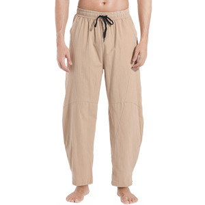 Pantalon large décontracté pour homme, coupe droite, couleur unie, grande taille, longueur intégrale, style streetwear printemps, vente en gros - Product Image 1