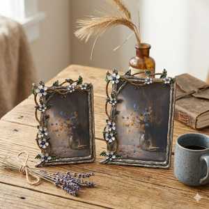 Cadre photo fait main, cadre photo moderne, présentoir de table, décoration minimaliste pour la maison, cadeau unique pour un anniversaire ou un mariage pour les couples - Product Image 3