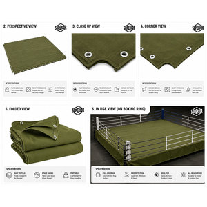 Lona Resistente Antideslizante para Ring de Boxeo, Jaula de MMA, Competición, Duradera, Impermeable, Tamaños Personalizables, Calidad Superior Internacional - Product Image 6